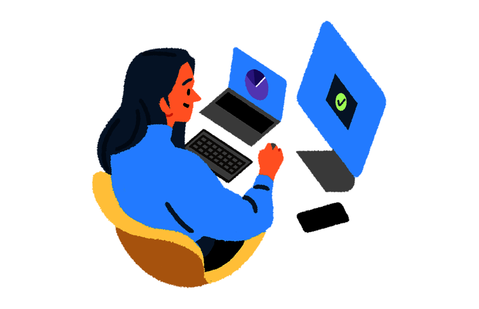 Frau am Computer Frau am Computer